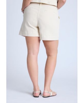 Women's Plus Size Trouser Denim Short