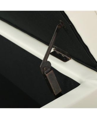 PU Leather Storage Bench Classic Tufted Ottoman Multifunctional Bedroom and Living Room Bench