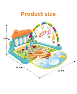 Baby Play Mat Newborn Piano Toys Music Mirror Gym Floor Playmat Infants