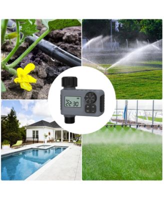 Sprinkler Timer Outdoor Programmable Water Timer for Lawn Garden Rain Delay Manual Automatic Watering