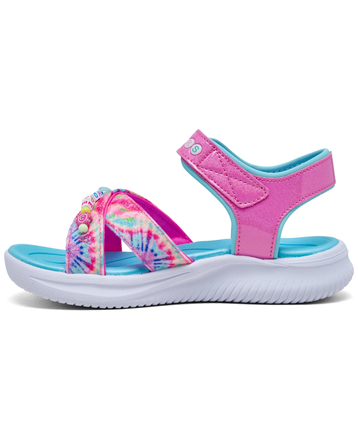 Skechers Little Girls' Jumpsters Sandal In Pink,multi