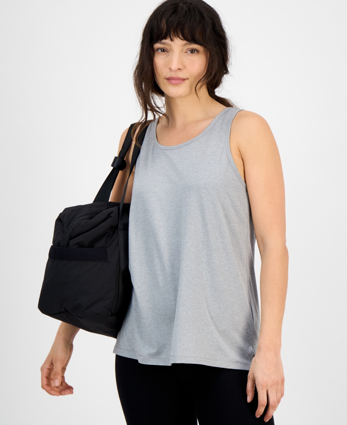 Women's Performance Muscle Tank Top, Created for Macy's - Navy Serenity