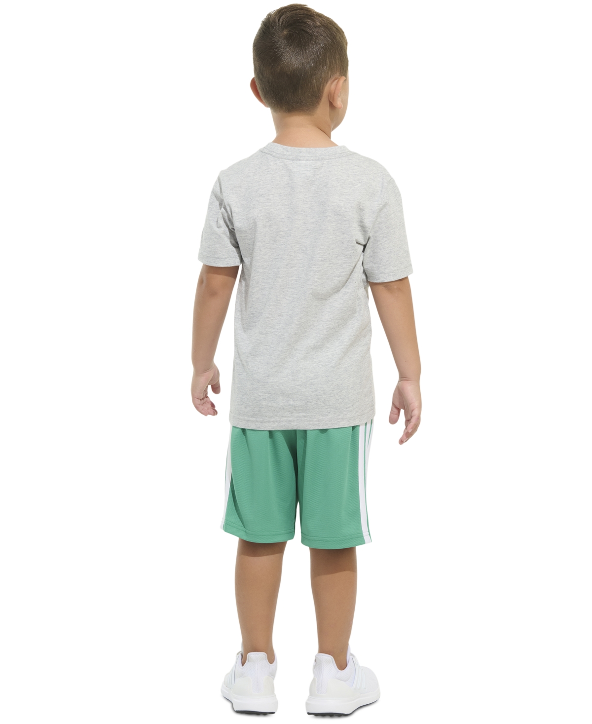 Adidas Originals Toddler & Little Boys Graphic T-shirt & Stripe Shorts, 2 Piece Set