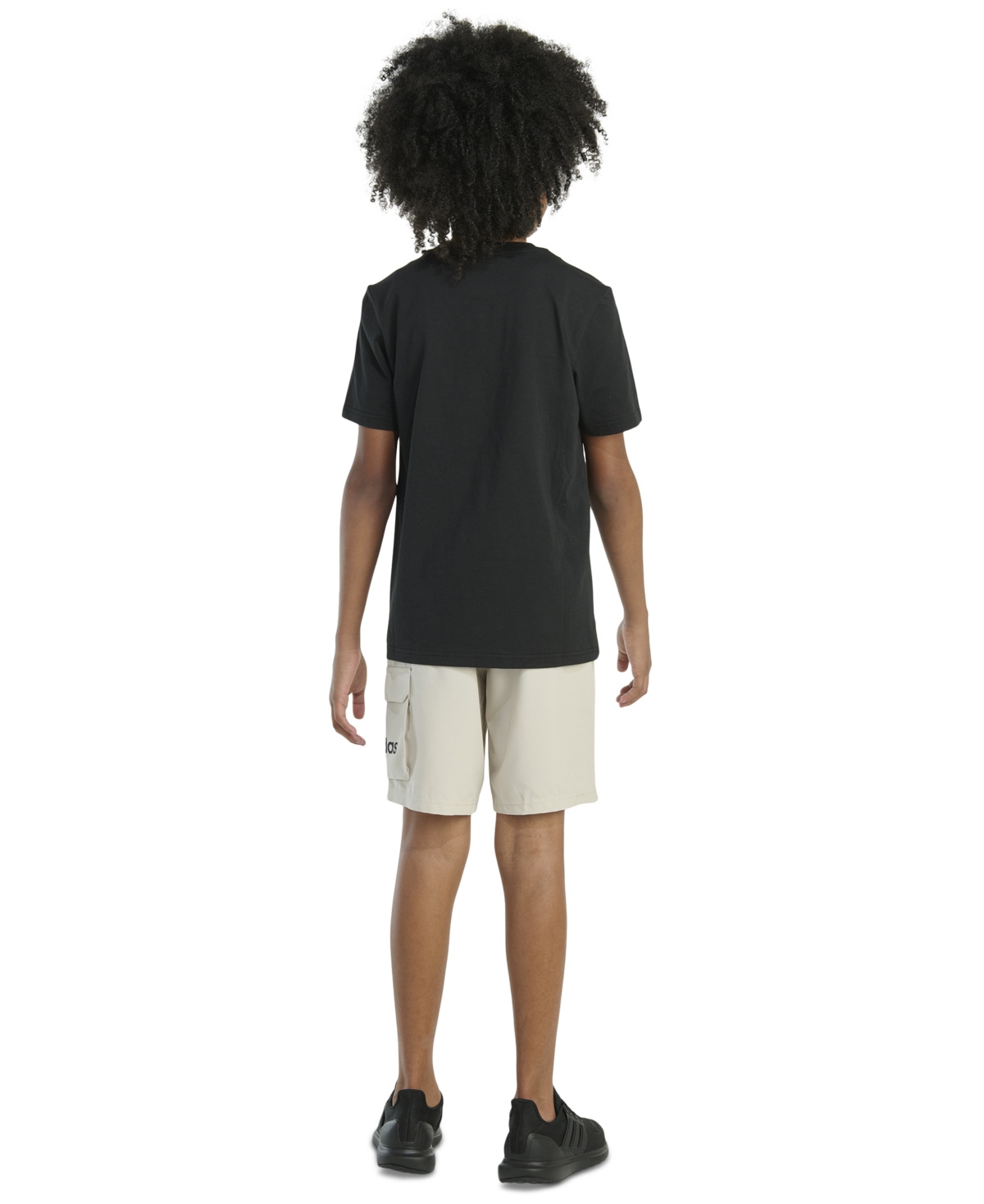 Adidas Originals Big Boys Short-sleeve T-shirt And Cargo Woven Shorts, 2 Piece Set