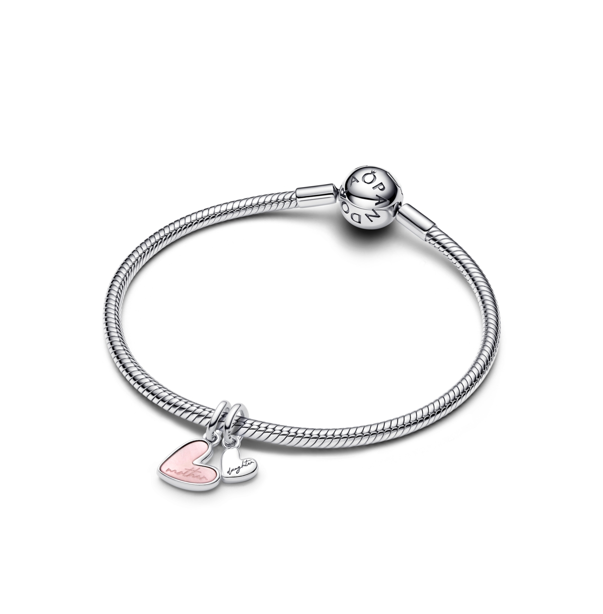 Pandora Splitable Mother Daughter Dangle Sterling Silver Charms