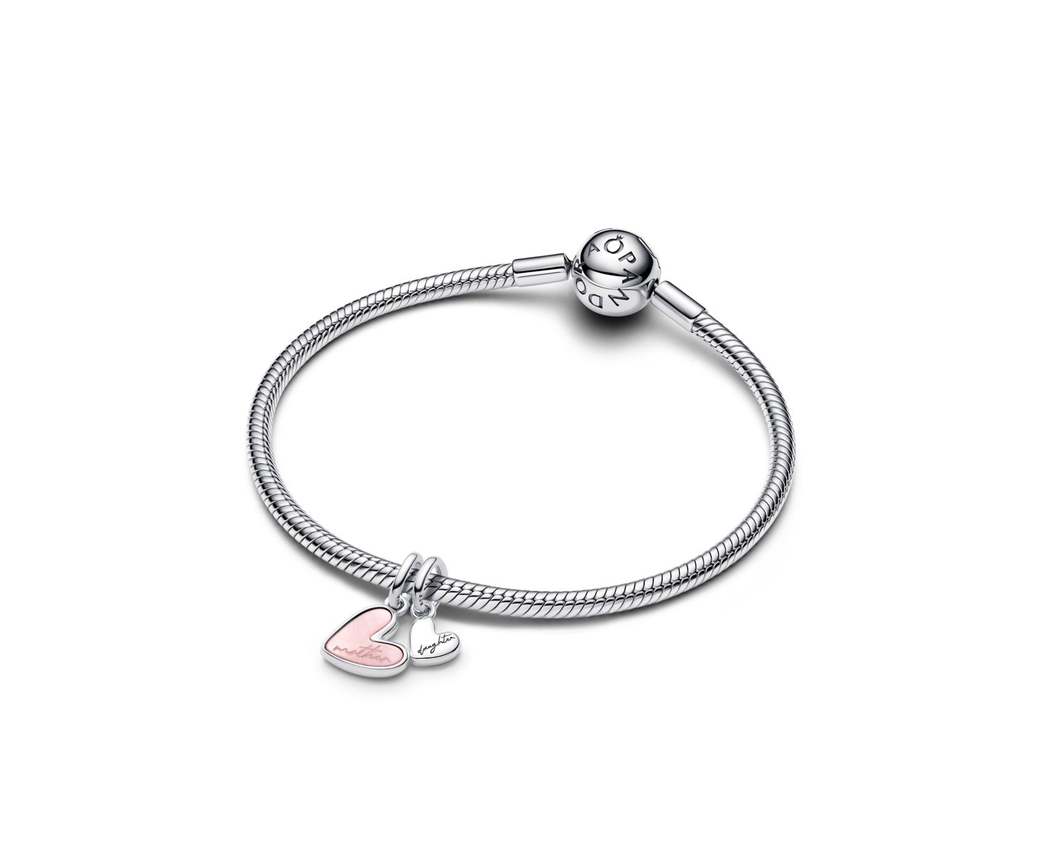 Splitable Mother Daughter Dangle Sterling Silver Charms