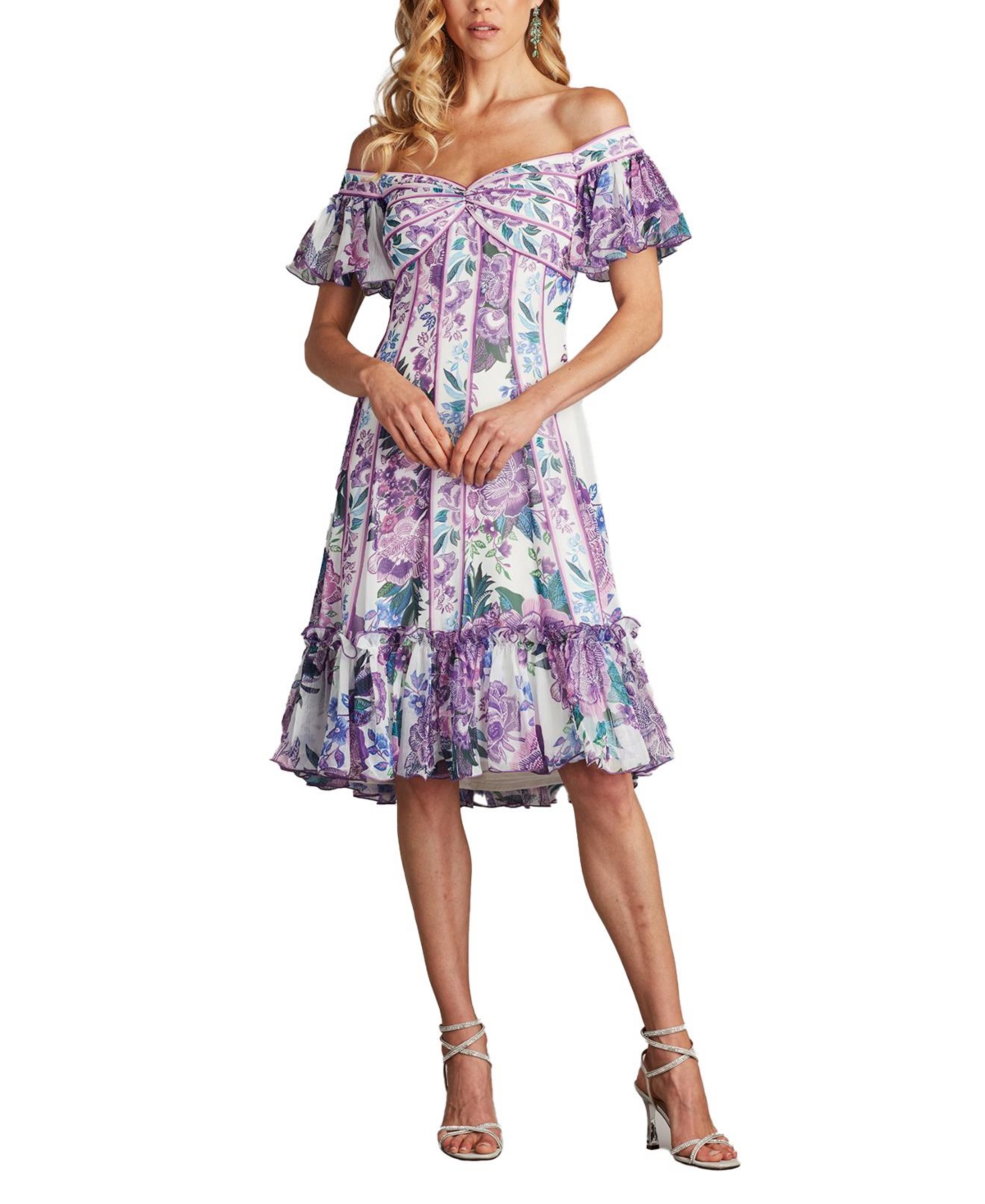 Women's Breeze Floral Print Chiffon Dress - White