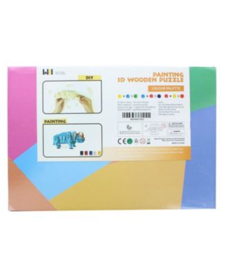 3D Wooden Painting Puzzle | Rhino