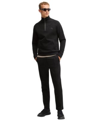 Men's Double B Monogram Zip-Neck Sweatshirt