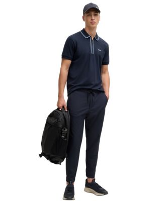 Men's Contrasting Stripes Polo