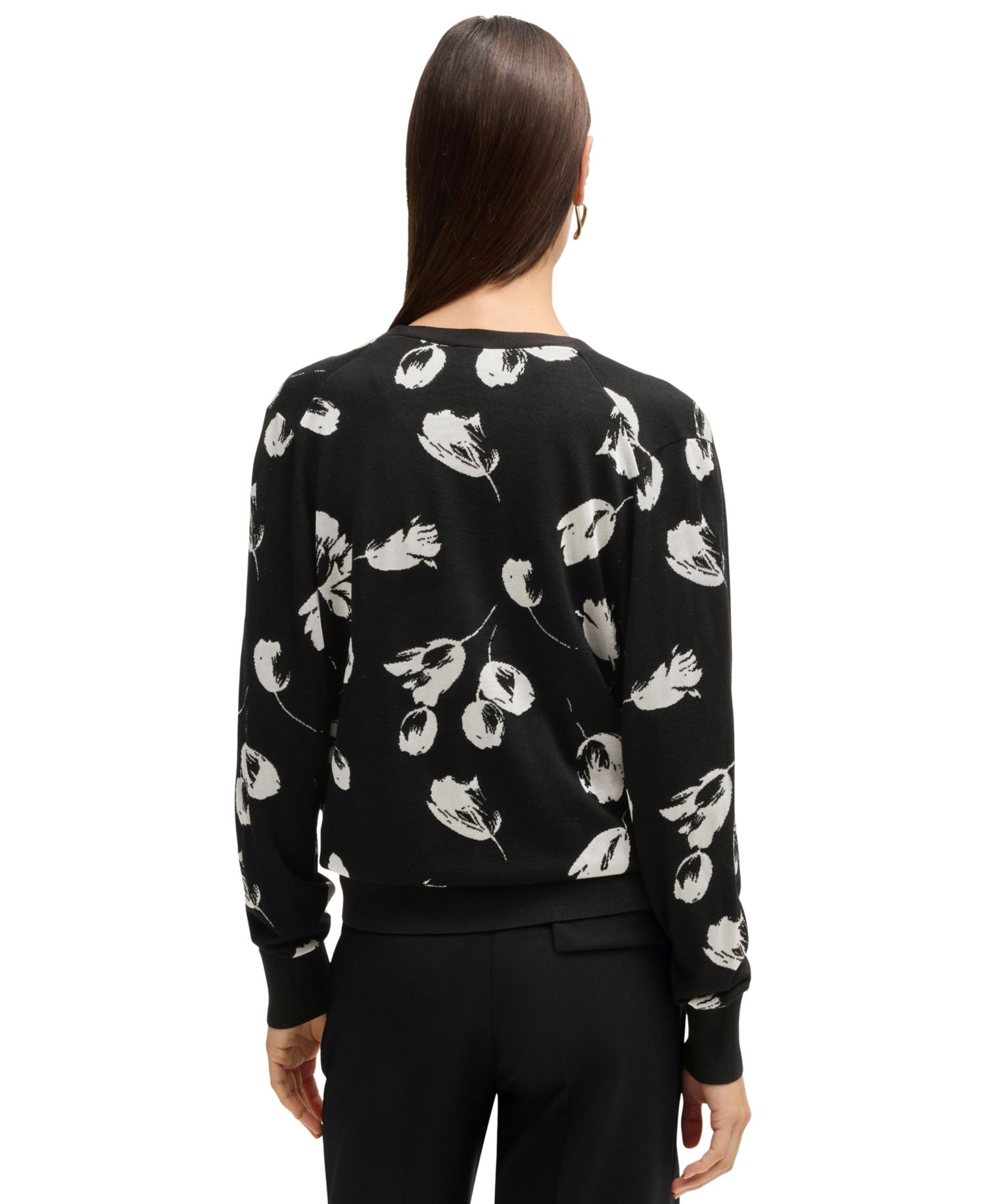 BOSS by Women's Merino Wool-Blend Cardigan