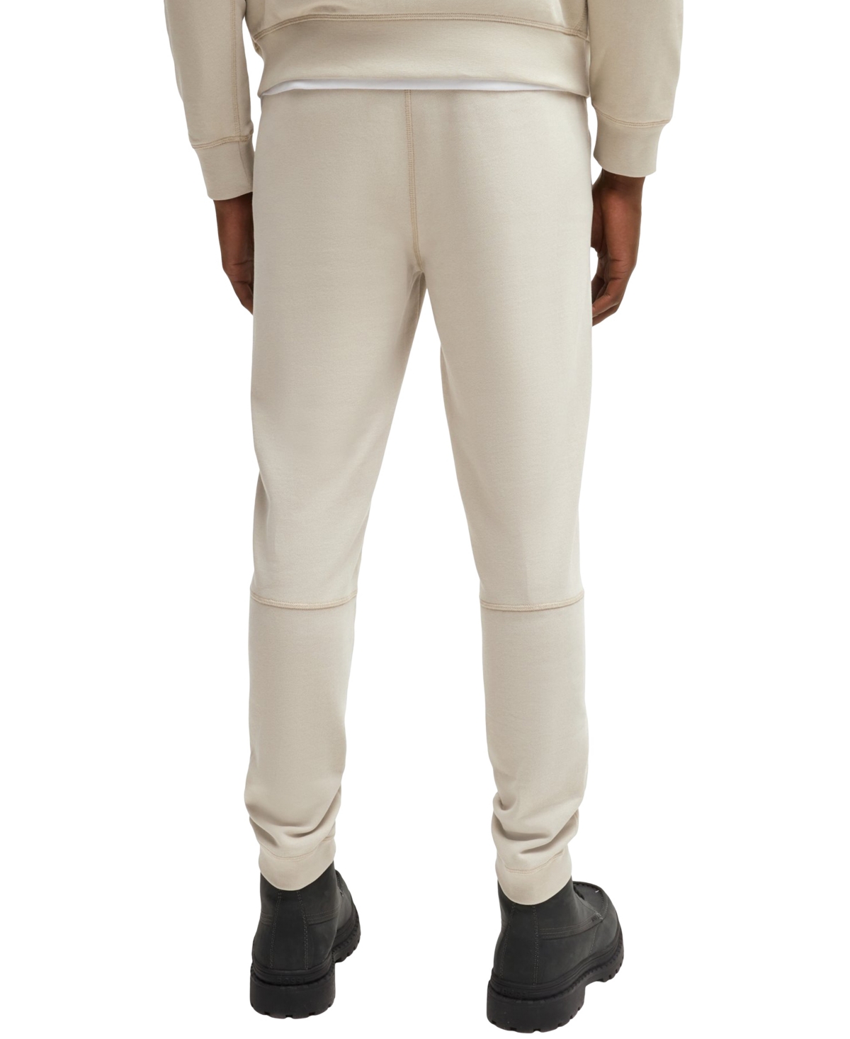 Hugo Boss Boss By  Men's Logo Patch Tracksuit Bottoms Pants In Open Beige