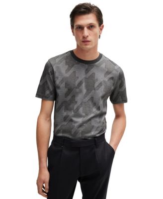 Men's Houndstooth Jacquard T-Shirt