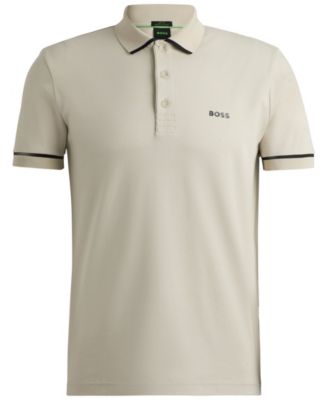 Men's Contrast Trim Slim-Fit Polo Shirt