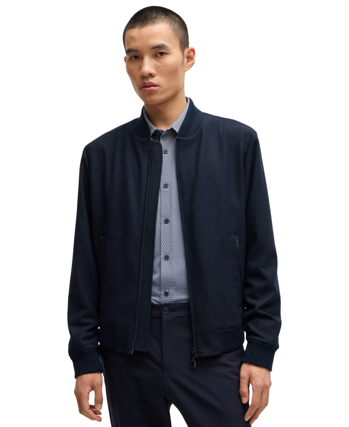 Boss by Hugo Boss Men's Slim-Fit Jacket - Dark Blue