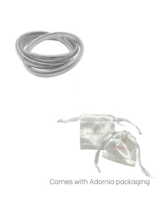 Silver Omega Chain Triplet Bracelet