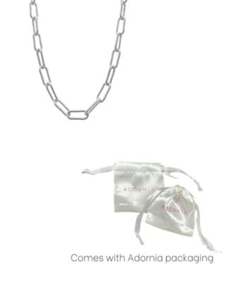 Tarnish Resistant Silver Wide Chunky Paper Clip Chain