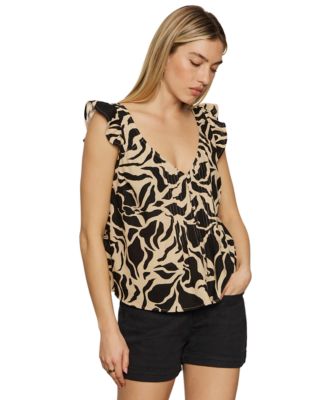 Women's The Time Off Printed Sleeveless Top