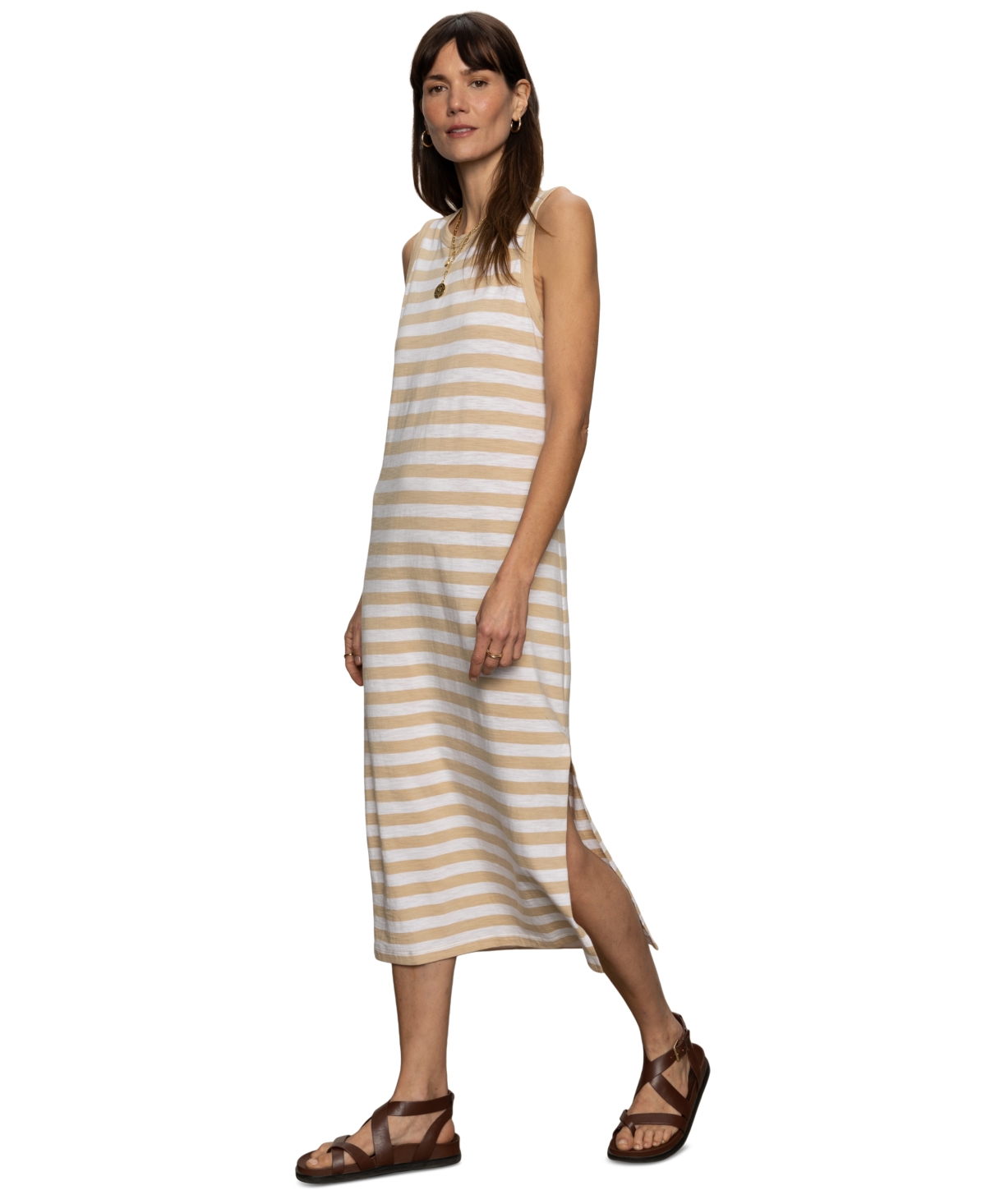 Shop Sanctuary Women's Striped Sleeveless Midi Dress