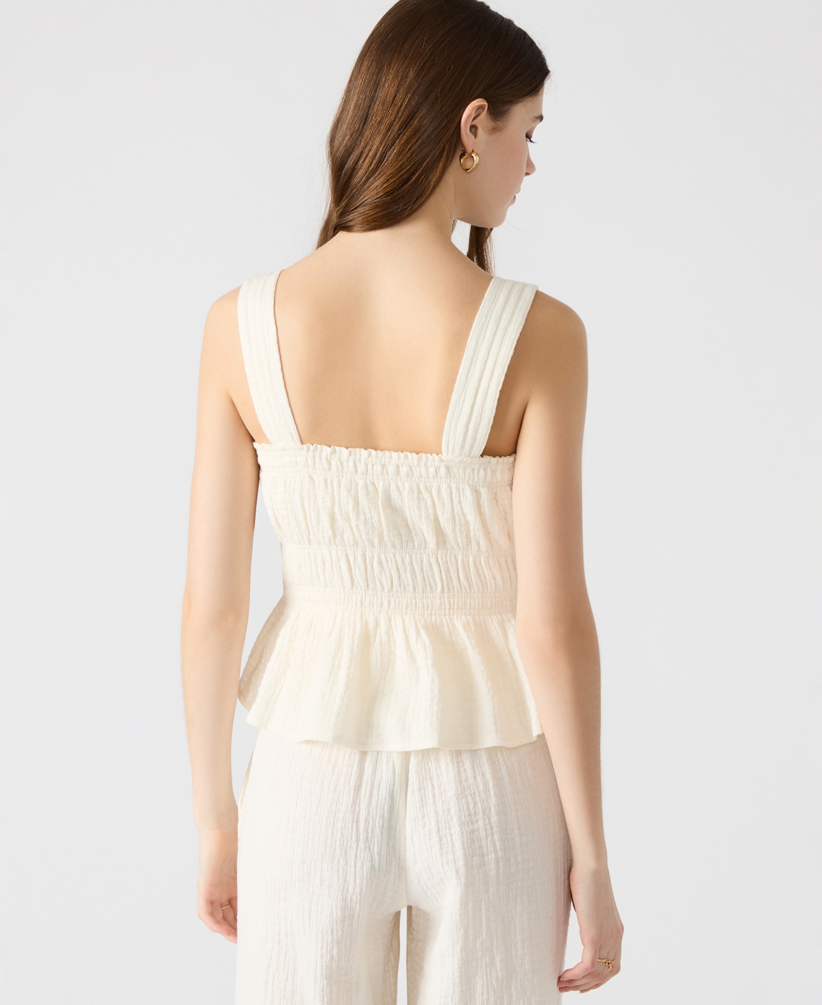 Steve Madden Women's Gabrielle Smocked Top