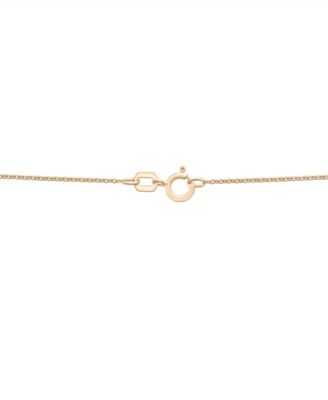 Diamond Flare Linear 18" Pendant Necklace (1/4 ct. t.w.) in 14k Gold or 14k White Gold, Exclusively at Macy's