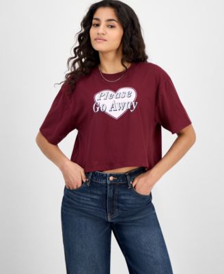 Self Esteem - Juniors' Cropped Go Away T-Shirt