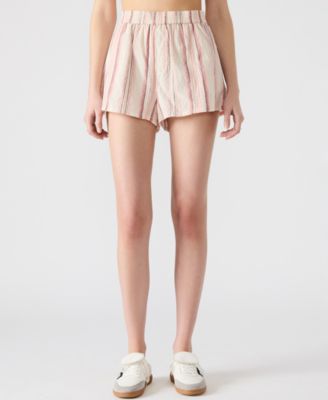 Steve Madden - Women's Marguerite Striped Pull-On Shorts