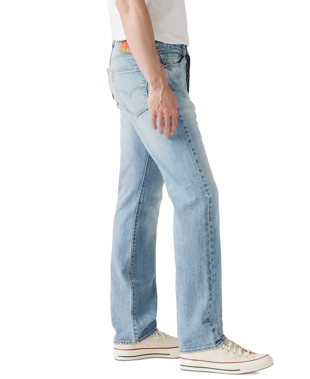 Levi's Men's 501 Original Straight-fit Lightweight Denim Jeans In Blue