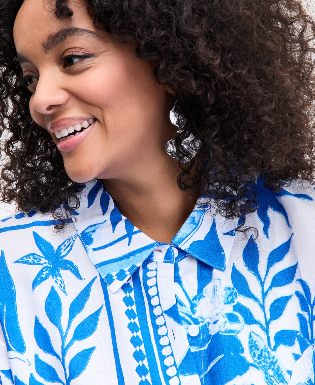 Inc International Concepts Plus Size Twist-hem Blouse, Exclusively At Macy's