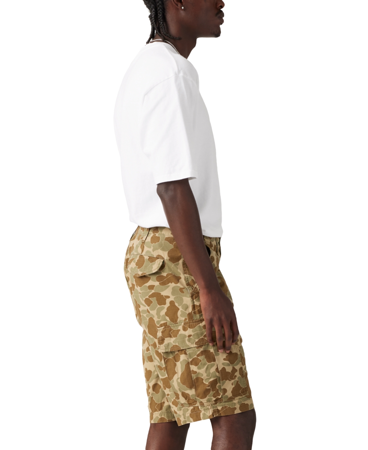 Levi's Men's Carrier 12.5" Cargo Shorts In Camo Harvet Gold