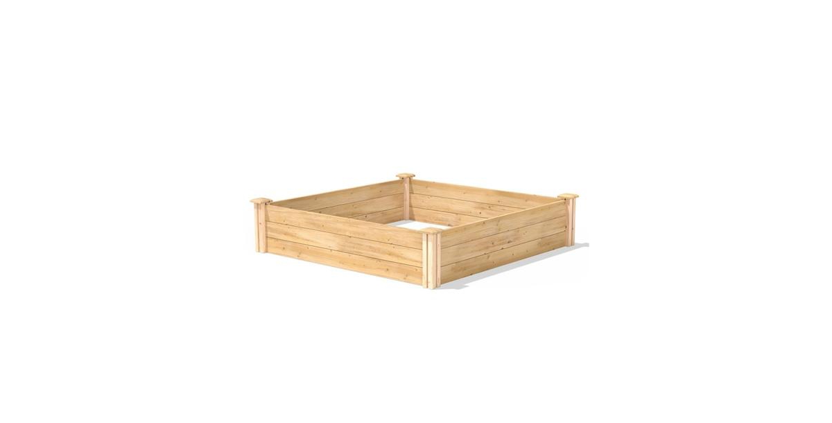 Outdoor Raised Garden Bed - Durable Design for Plants and Herbs - Natural