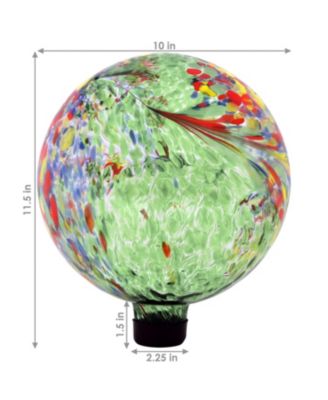 Gazing Globe Glass Garden Ball for Lawn, Patio or Indoors - 10" Diameter