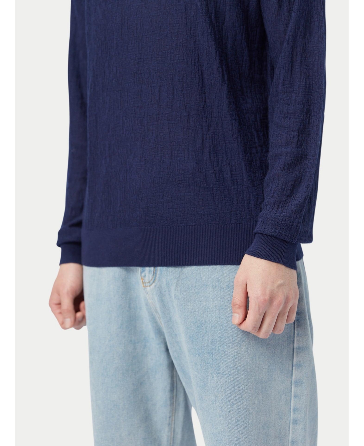 Gobi Cashmere Men's Lightweight Silk Textured Sweater