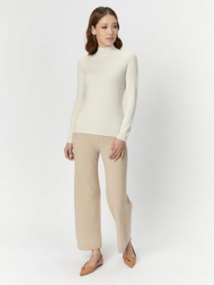 Women's Organic Color Essential Cashmere Mock Neck Sweater