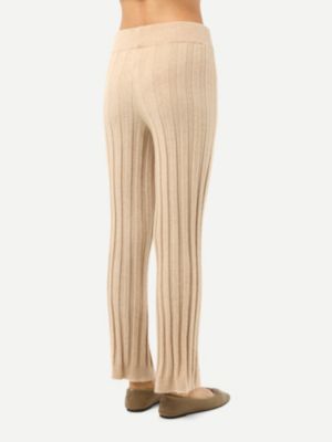 Women's Textured Knit Cashmere Pants