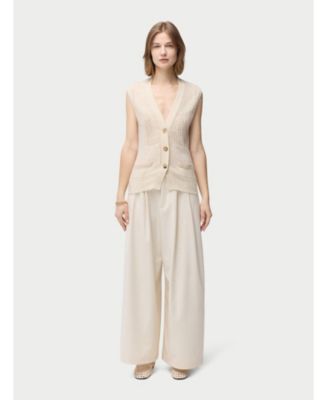 Women's Mixed Pattern Cashmere Vest