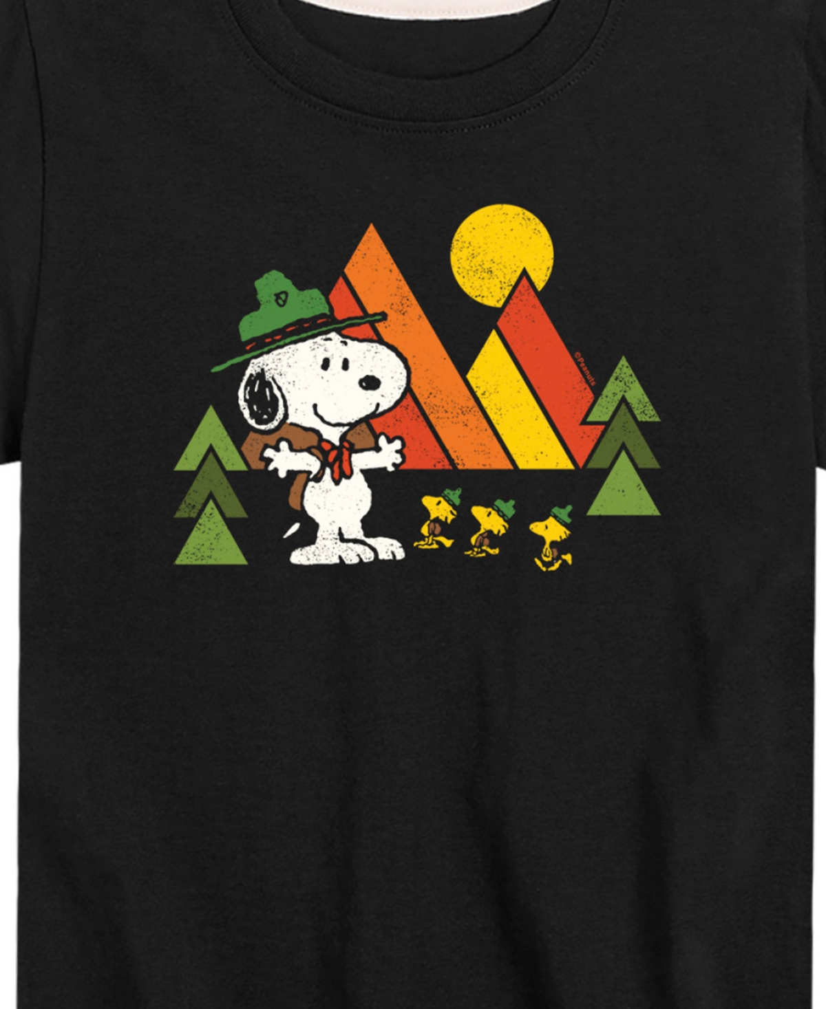 Shop Hybrid Big Boys Beagle Scout Graphic T-shirt In Black