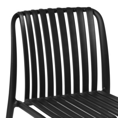 Outdoor Stackable Polypropylene Plastic Dining Side Chairs (Set of 2)