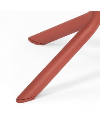 5-Piece Outdoor Resin Square Patio Dining Table Set with Modern Stackable Patio Dining Chairs