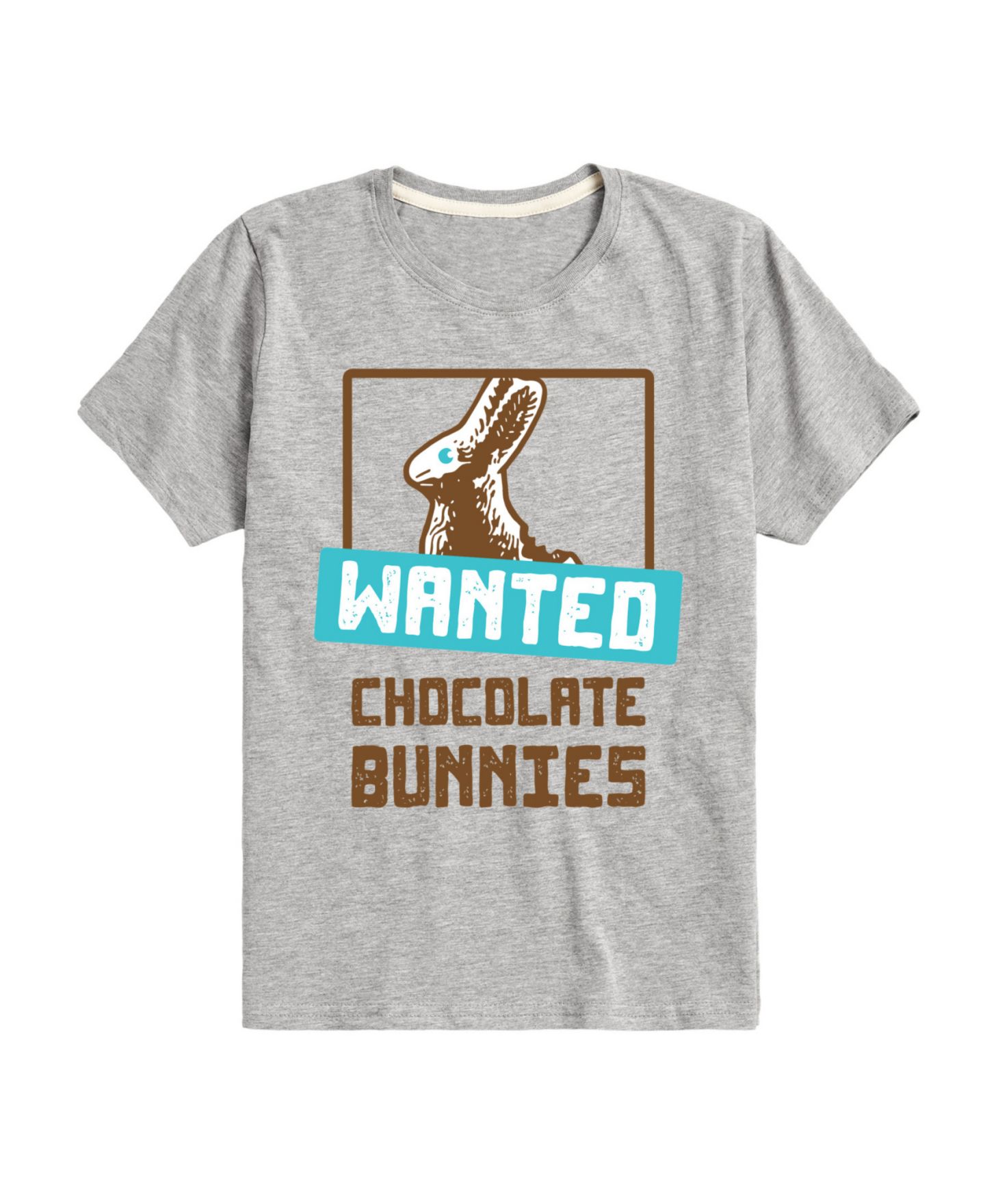 Футболка Hybrid Wanted Chocolate Bunnies Easter Graphic для мальчиков, цвет: Серый — фото 1