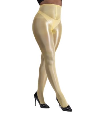 Women's Lustrous Silky Shiny 40 Denier Semi-Opaque High-Waist Pantyhose Tights SKU11003-BL	