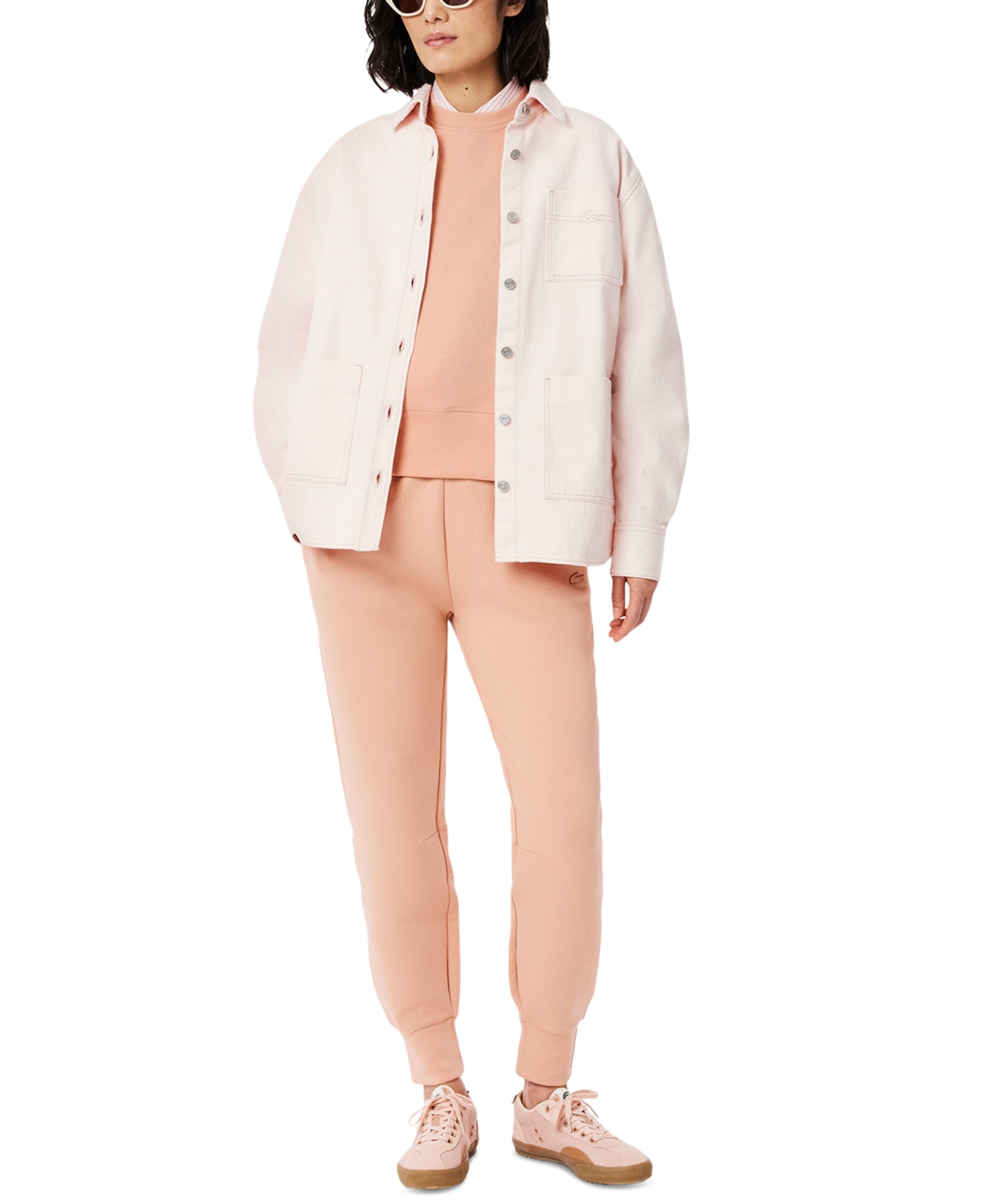 Lacoste Usa Women's Drawstring-waist Jogger Sweatpants In Rustcopper