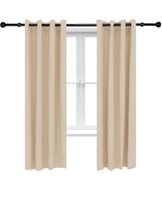 Room-Darkening Curtain Panel with Grommet Top - 52 x 84 in. - Beige