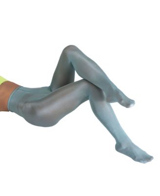 Women's Lustrous Silky Shiny 40 Denier Semi-Opaque High-Waist Pantyhose Tights SKU11003-BL	