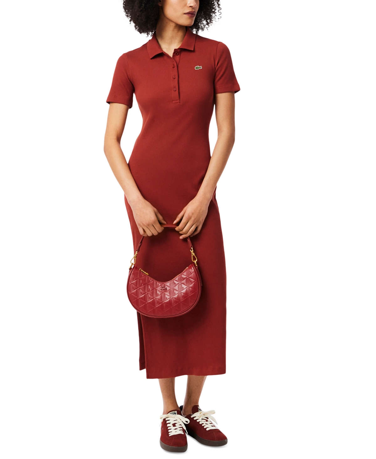 Lacoste Usa Women's Midi Polo Dress