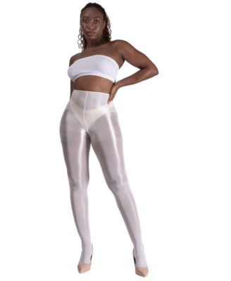 Women's Lustrous Silky Shiny 40 Denier Semi-Opaque High-Waist Pantyhose Tights SKU11003-BL	