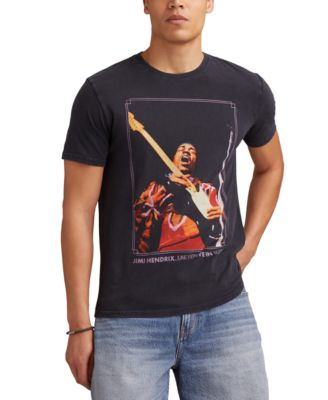 Lucky Brand - Men's Jimi Hendrix Short Sleeve Crewneck Graphic T-Shirt