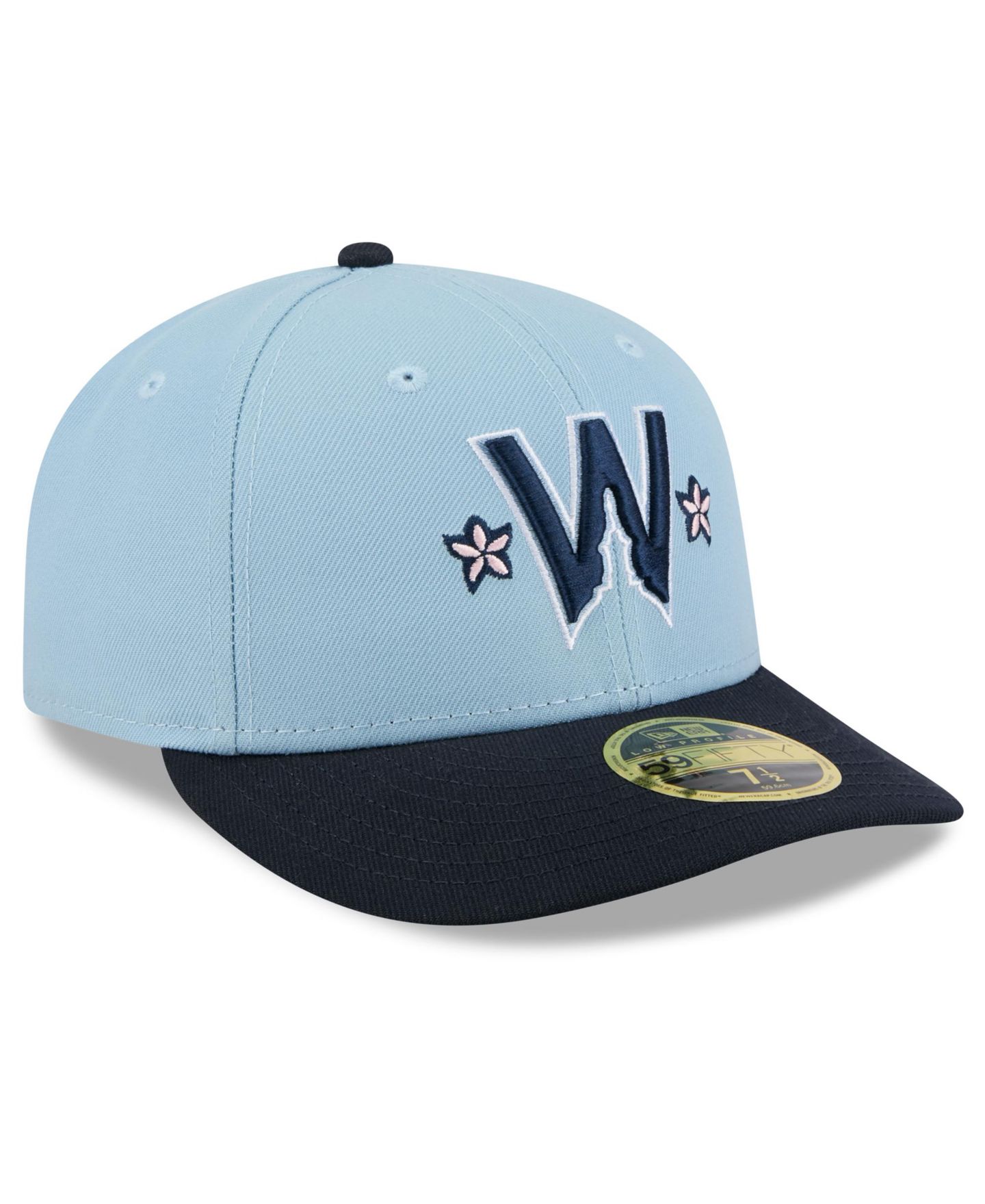Мужская кепка New Era Black Washington Nationals 2025 City Connect Low Profile 58FIFTY Fitted Hat — фото 3