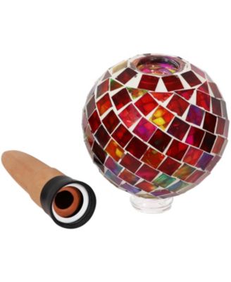 Glass Mosaic Watering Globe for Plants and Flowers