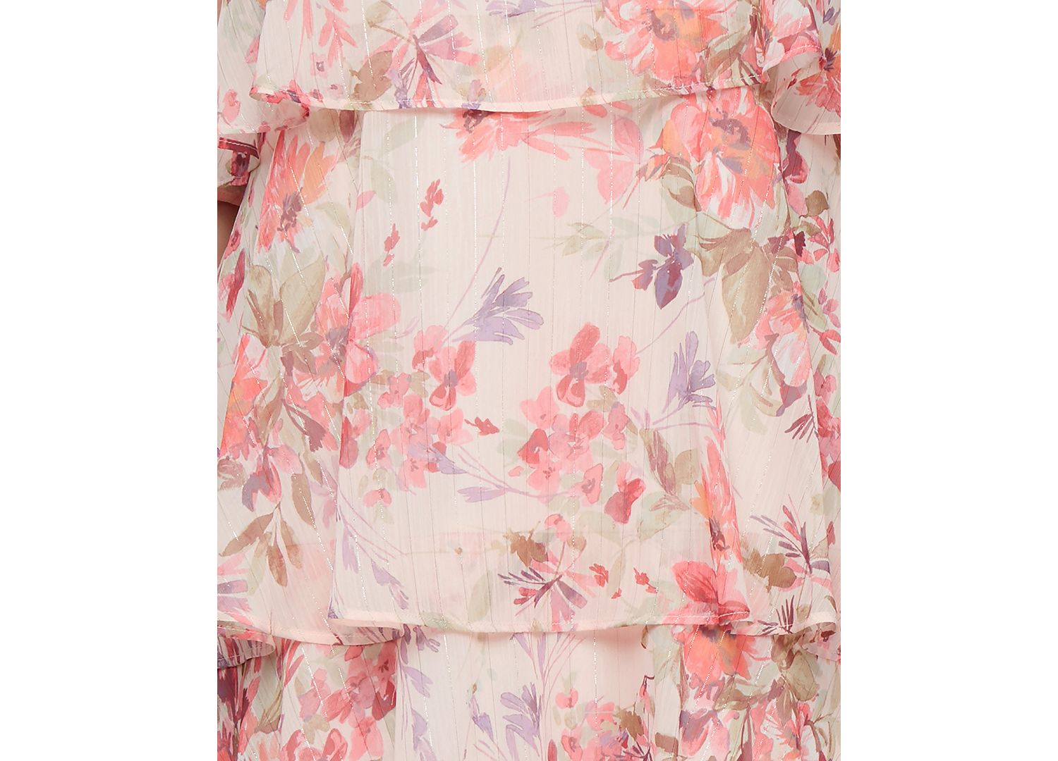 Women's Floral-Print Tiered Dress